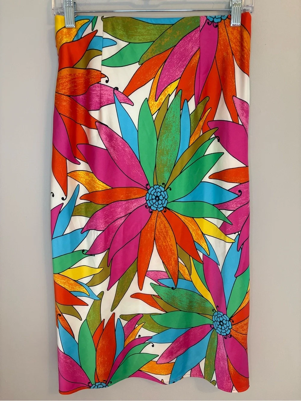 Rachel Zoe XS Floral Halter Top & Midi Skirt Matching Set Tropical